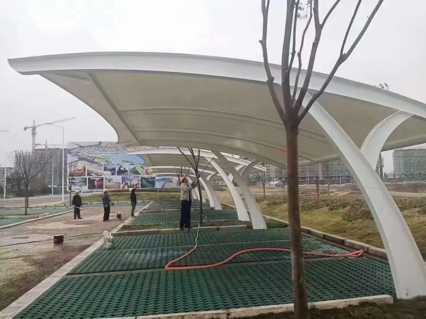 贵州钟山膜结构车棚采购避坑指南:本地气候不同,别拿低价当性价比